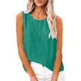thumbnail image 6 of Shirts for Women Cotton Linen Tank Tops for Women Casual Summer Shirt Basic Sleeveless Layering Camisoles Beach Vacation Clothes, 6 of 6