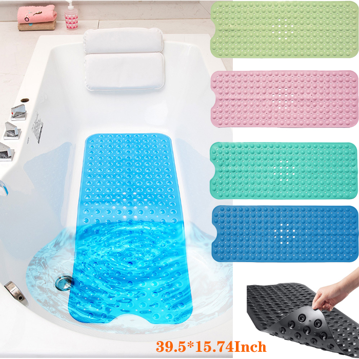 Shower and Bathtub Mat, 39.4x16Inch, Long Bath Tub Floor Mats with