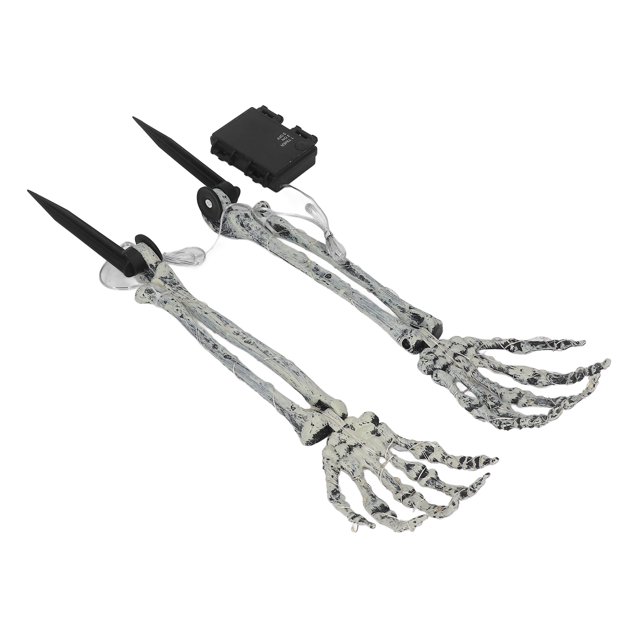 Estacas de brazo de esqueleto iluminadas ANGGREK 40 LEDS ABS Resistente Al Agua para Halloween