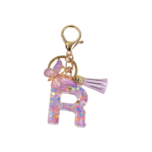 Llavero de resina CUTICAT con adornos alfabeto llavero Mochila Bolso Decoración
