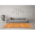 thumbnail image 3 of Ahgly Company Indoor Rectangle Abstract Orange Modern Area Rugs, 2' x 4', 3 of 4