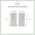 thumbnail image 6 of Exclusive Home Academy Total Blackout Grommet Top Curtain Panel Pair, 52"x63", Ivory, 6 of 7