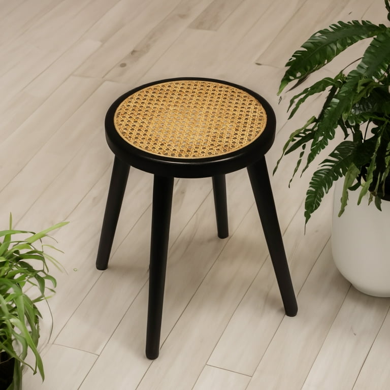 Woven rattan stool sale
