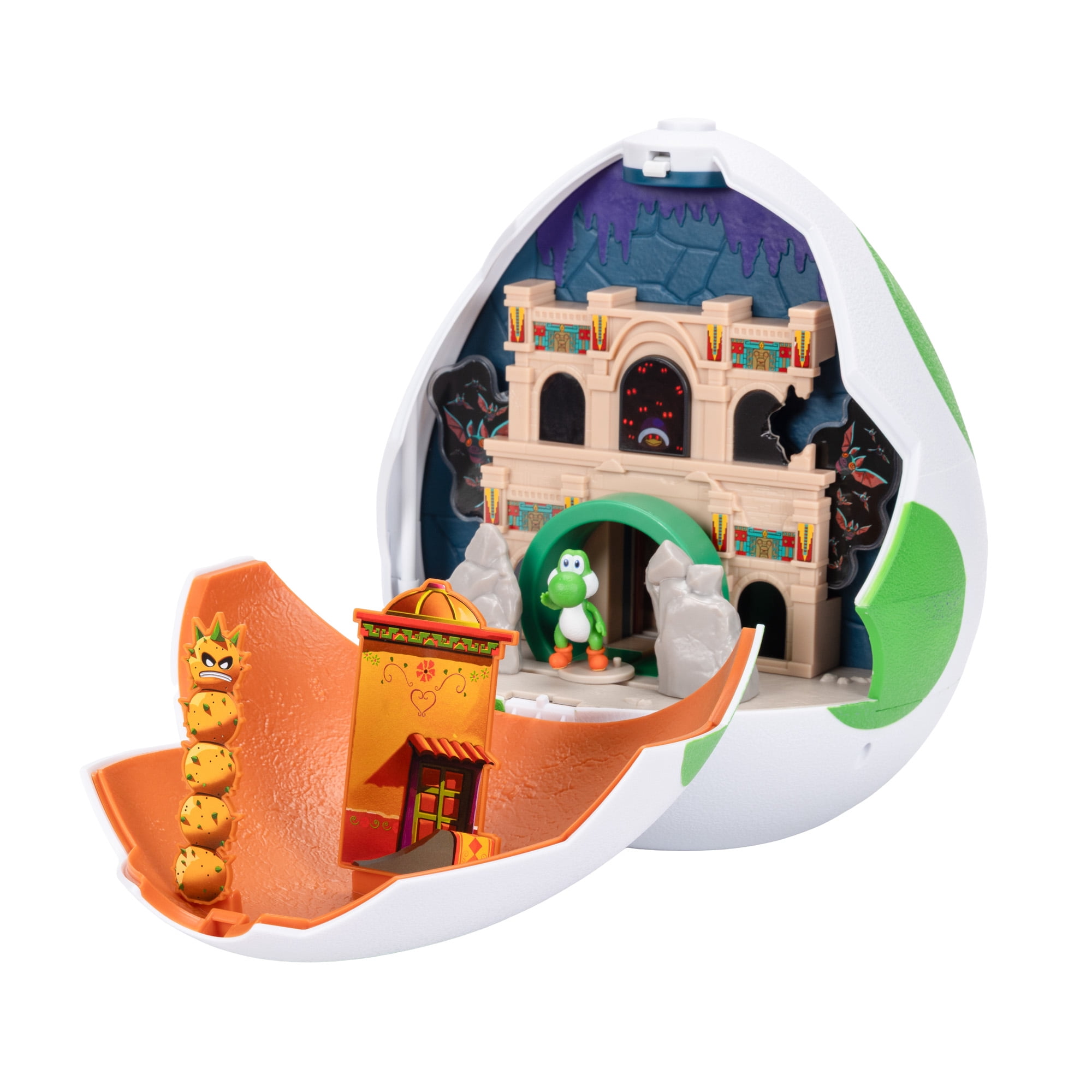 The Super Mario Galaxy Movie – Yoshi Egg Playset with 1.5 inch Yoshi and Exclusive Fire Mario Action Figures