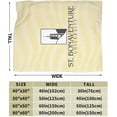 thumbnail image 3 of St Bonaventure University Fleece Blanket, Very Soft Microfiber Flannel Blanket for Couch Warm and Cozy for All Seasons, 3 of 6