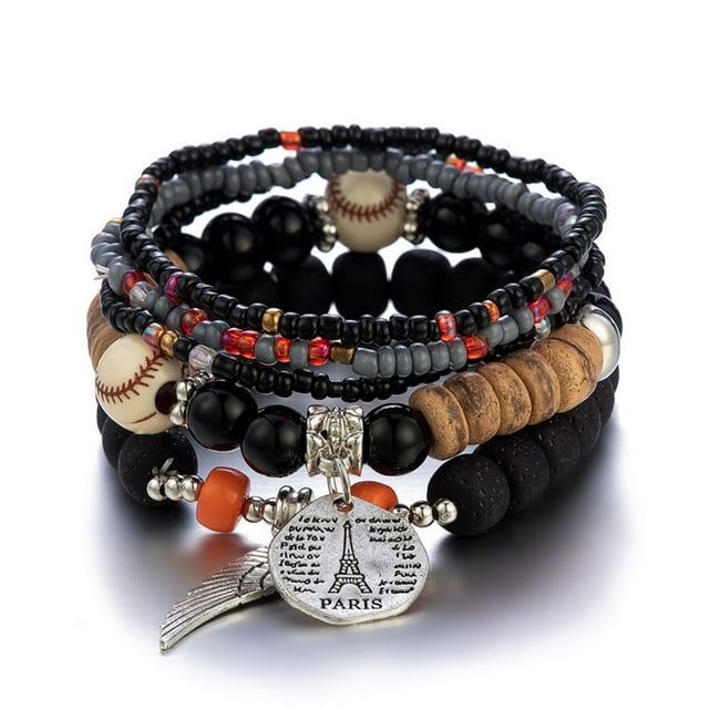 Bracelets Stackable Bead Stretch Multilayer Bracelet Set for Women and Men in Multicolor Jewelry – Elegant Multistrand Accessory# end start# s#Product Classification Bracelets Product Title Stackable