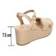 thumbnail image 3 of Sandalias Beira Rio Mujer Beige Plataforma 7.5cm beige 22.5, 3 of 10