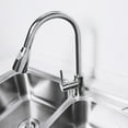 thumbnail image 4 of Single Handle High Arc Chromium Plating Pull out Kitchen Faucet (EU G3/8"), 4 of 8