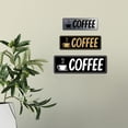 thumbnail image 3 of Signs ByLITA Standard Coffee Sign (Brushed Silver) - Large, 3 of 6