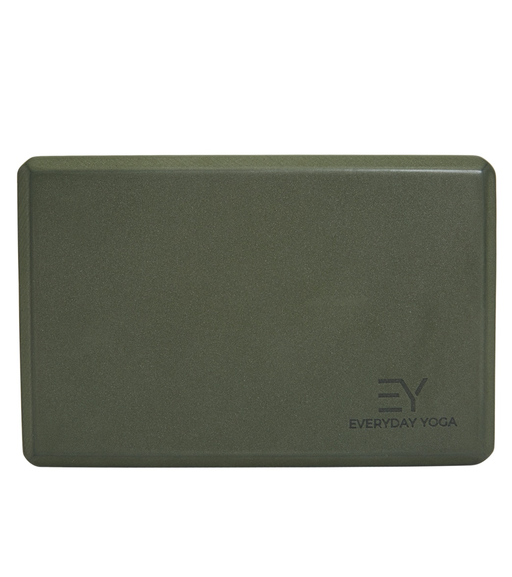 Everyday Yoga High-Density Foam Block, Lightweight & Durable with Smooth Beveled Edges