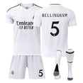 thumbnail image 1 of Real Madrid Home Bellingham No. 5 Shirt, Kids, Adult Football Training Suit, Top + Pants + Socks, 1 of 2