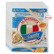 La Banderita Carb Counter Carb Lean Tortillas - 5.5" Snack Size Flour Tortillas - Low Carb - Keto Friendly - 8 Count, 7.9 oz. - 4 Packs