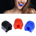 thumbnail image 2 of Pelota de entrenamiento para ejercitador de músculos de mandíbula, masetero facial con caja de almacenamiento (azul, rojo y negro), 3 uds., 2 of 8