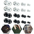 thumbnail image 2 of Gieenan Sew-on Snap Fasteners Black Silver for Purse Handbag Clothes DIY Sewing, 2 of 9
