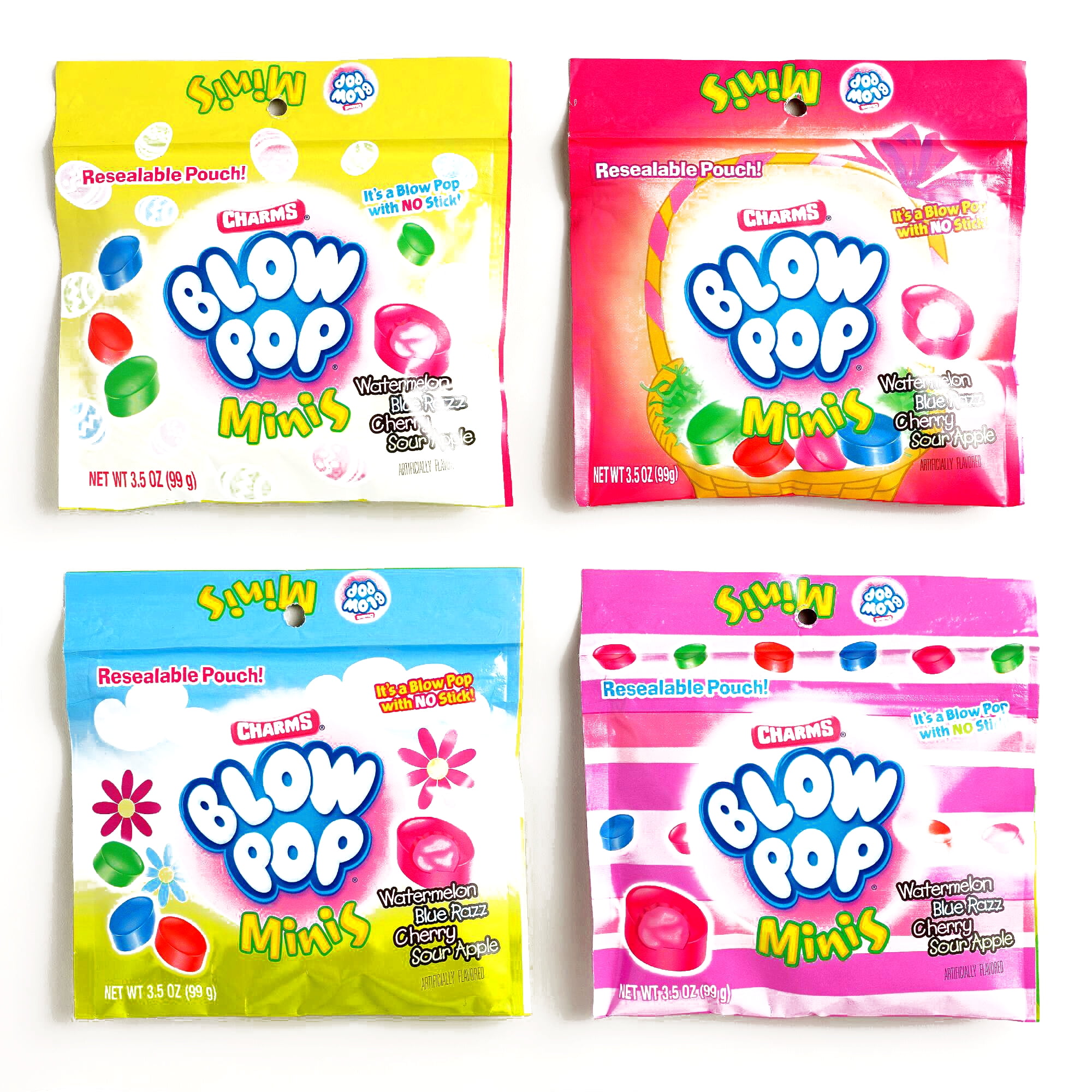 Charms Mini Blow Pop Candies 3.5 oz each (5 Items Per Order)