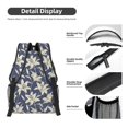 thumbnail image 4 of Yiaed Lilies Flowers Print School Backpack College Backpack Daypacks for Students High School Spacious and Durable Daypack for Work and Travel-One Size, 4 of 6
