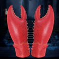thumbnail image 3 of Halloween Costume Cosplay Latex Animal Scorpion Design Gloves Creepy Hands Halloween Fancy Dress Masquerade Party Costumes Props (Red), 3 of 3