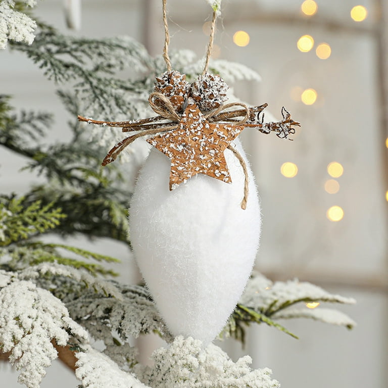 Gwong Bell Ornament Exquisite Wide Application Polystyrene Styrofoam Soft  Touch Hanging Christmas Ball Decor for Home