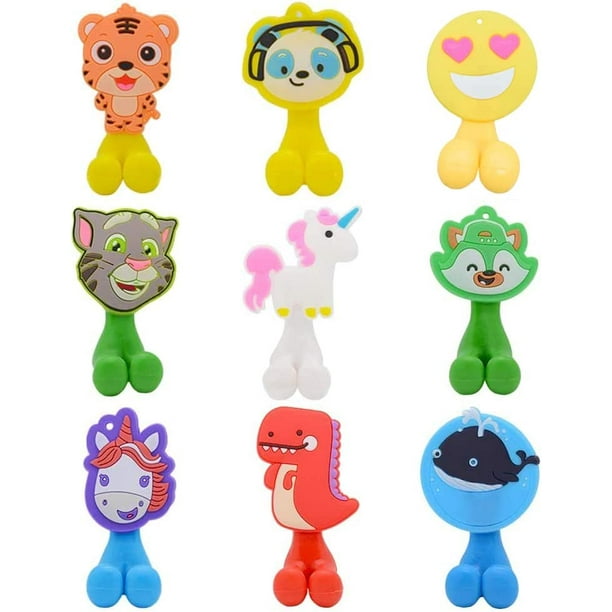 Toothbrush Holder for Kids, Cute Animal Wall Mounted Toothbrush Holder