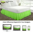 thumbnail image 4 of SGI Bedding 16 Inch Ruffled Bedskirt | Microfiber Ruffled Bed Skirt | Fade-Resistant, Wrinkle-free, Anti-static, Decorative, Extra Storage Space, Clutter-Free |Olympic Queen, Parrot Green, 4 of 8