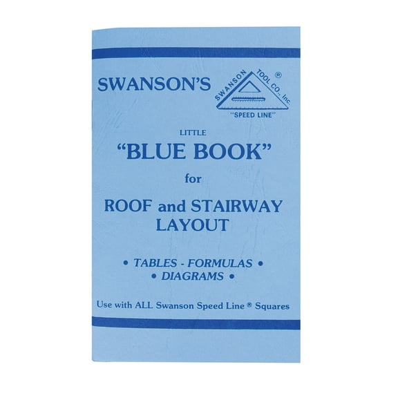 Swanson Tool P0110 Little Blue Book of Instructions for Roof and Stairway Layout