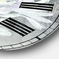 thumbnail image 3 of Designart 'Flower Cleome Splash I' Traditional wall clock, 3 of 3