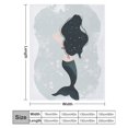 thumbnail image 2 of Ocean Cute Mermaid Blankets Flannel Blanket with Soft Throw Blanket for Couch, Bed, Sofa Luxurious Warm And Cozy for All Seasons, 2 of 8