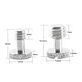 thumbnail image 4 of Niceryig 3/8 Inch And 1/4 Inch Camera Quick Release Screw Tripod Screw Adapter Connecter Dslr Camera Rig Accessories, 4 of 4