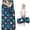 Space Cat and Planet Black Pattern, variant on Realistic Cat Breed White Pattern Teens Toddler Nap Mat with Pillow, Sleeping Mat Bag for Preschool Daycare 59"x22"