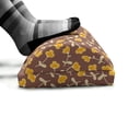 thumbnail image 5 of Floral Foot Rest, Continuous Flowers Autumnal Tones Vintage Look Pattern, Non-Slip Backing Adjustable Ergonomic Memory Foam Leg Support for Office, Mustard Cocoa, by Ambesonne, 5 of 5