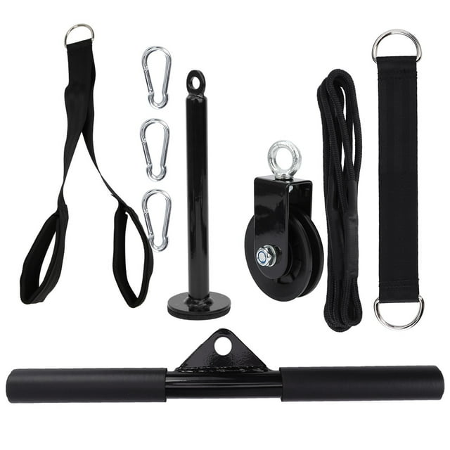 Ccdes Pulldown Pulley,9Pcs/Set DIY Fitness Equipment Set Loading Pin Pull Triceps Training Pulldown Pulley,DIY Fitness Equipment
