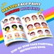 thumbnail image 4 of Kit de pintura facial Drawdart Rainbow de 12 x 10 g y paleta de purpurina, 4 of 8