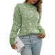 thumbnail image 4 of VISgogo, suéter de punto esponjoso para mujer, primavera, informal, estampado de estrellas, suelto, manga larga, cuello redondo, pulóver, Tops, ropa de calle VISgogo moda, 4 of 7