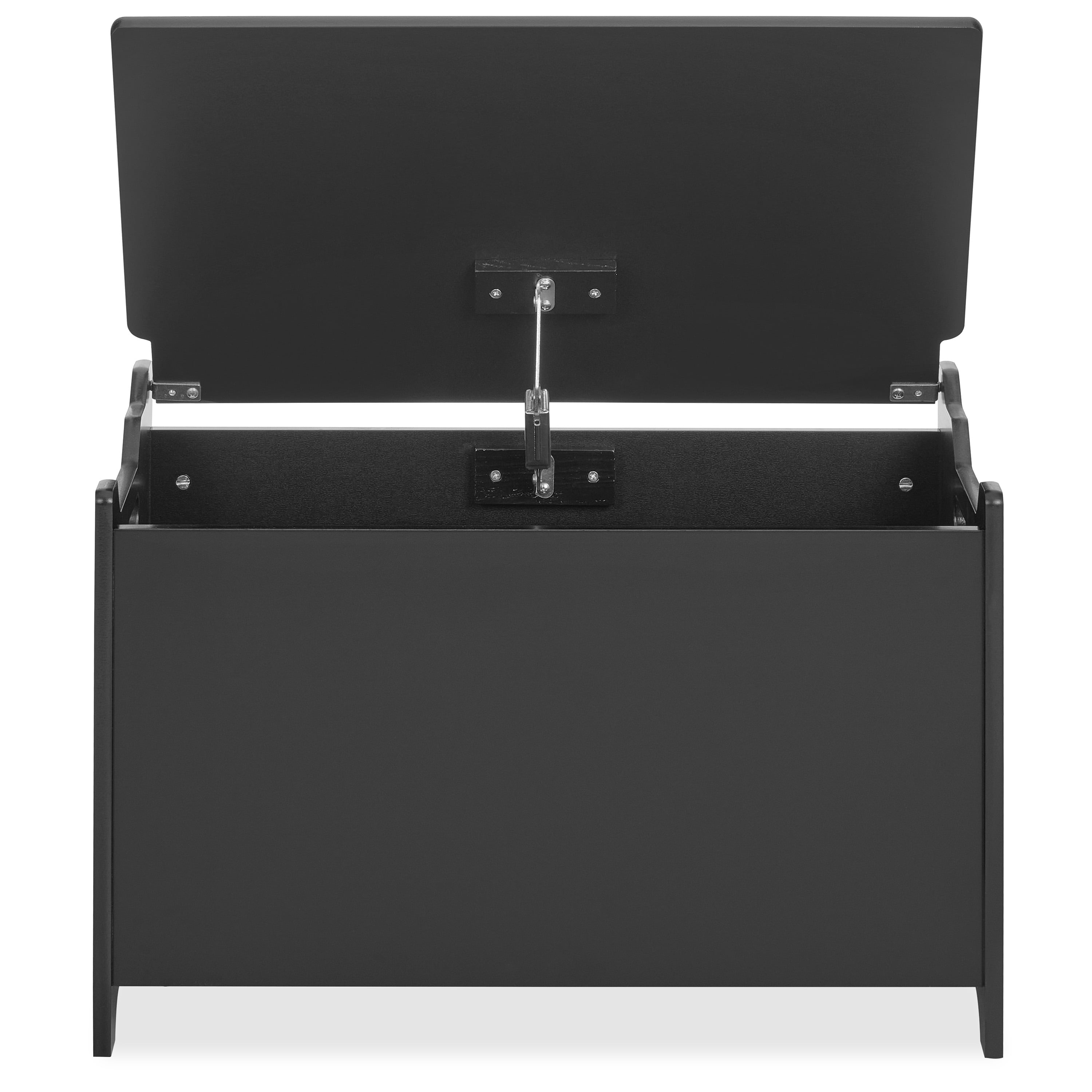 Evolur Wooden Toy Chest Organizer, Matte Black