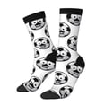 thumbnail image 1 of Fotbe Happy Soccer Calcetas Largas con Estampado para Hombre y Mujer – Calcetas de Compresión Transpirables y Elásticas, Viajar y Uso Diario Talla 5-11, 1 of 6