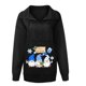 thumbnail image 5 of Sudadera de manga larga con estampado de Navidad y cremallera con cuello en V para mujer, blusa informal, Tops Pompotops  gfhjh11934, 5 of 5
