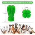 thumbnail image 2 of Juguetes para masticar perros TANGJMXG para masticadores agresivos chirriantes indestructibles verdes, 2 of 4