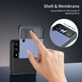 thumbnail image 4 of Allytechgroup Screen Protector Case for Samsung Galaxy Z Flip 3, Matte Slim Hinge Protection Anti-Scratch Full Body Shockproof Bumper Rugged Phone Case Cover for Galaxy Z Flip 3, Blue, 4 of 9