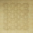 thumbnail image 1 of Ahgly Company Indoor Square Abstract Orange Gold Oriental Area Rugs, 4' Square, 1 of 6