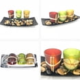 thumbnail image 5 of Juego de velas naturales, 3 portavelas decorativos, rocas y bandeja Fokelyi HMHZ284, 5 of 5