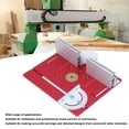 thumbnail image 3 of Aluminum Router Table Insert Plate, Router Flip Plate for Woodworking Benches Miter Gauge Guide, Sliding Fence Brackets Tenon Ruler Versatile Trimming Engraving Table Plate, 3 of 7