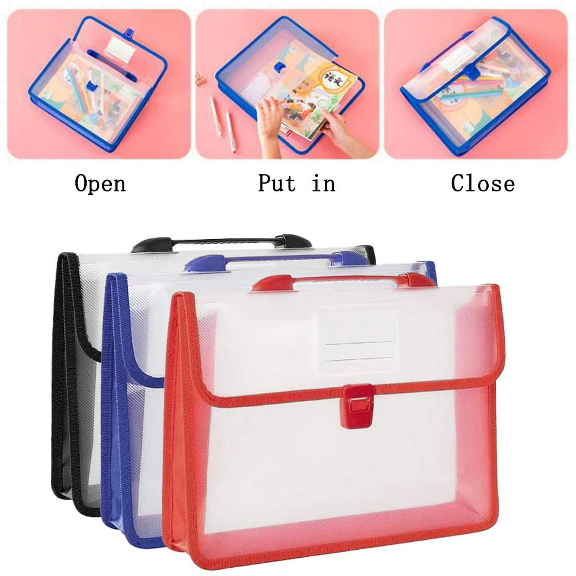 Pochette Plastique A4, Pcs Pochette Porte Document Transparente