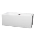 thumbnail image 3 of Wyndham Collection  Melody 60-inch White Freestanding Soaking Bathtub, 3 of 5