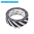 thumbnail image 2 of Uxcell Holographic Washi Tape 0.59 Inch x 10.93 Yards, 1 Roll Self Adhesive Stripe Pattern Masking Sticker, Light Gray, 2 of 6