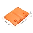thumbnail image 2 of Uxcell 10.5x7.7x0.7" Book Stand, ABS Plastic Adjustable Foldable Book Display Holder with Clips, Orange, 2 of 6