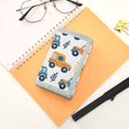 thumbnail image 7 of JIALIOU Nylon Trifold Card Wallet with ID Window Zipper Pocket for Men Women Teen Cute Car and Leaf, 7 of 7