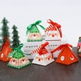 thumbnail image 4 of juego de cajas de regalo de chocolate con forma de pirámide de Papá Noel y rayas para fiesta de Navidad (rojas), 4 of 7