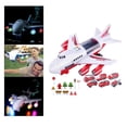 thumbnail image 4 of Aviones de juguete con coches de aleación, juguetes para niños, canción, música, avión, tobogán, modelo de avión para niños pequeños, niñas, niños, extinción de incendios Baoblaze Juguetes de avión, 4 of 8