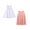 A7 Pink/White, variant on THEE BRON Toddler Girls Spring Summer Short Sleeve Tank Top Play Casual Dresses, 2-Pack