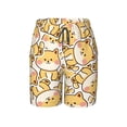 thumbnail image 5 of PAYOHTO Boy Swim Trunks Medium Size 10-12 Teens Boy Beach Board Shorts Shiba Inu Dog Cartoon in Sitting Pose Quick Dry Bathing Suit Swimwear, 5 of 9